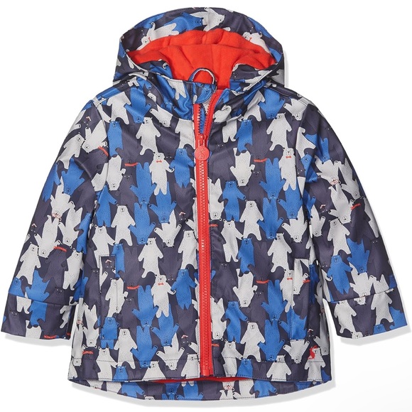 Joules Toddler Fleece-lined Rain Coat 1yr bear camo skipper - Picture 2 of 5